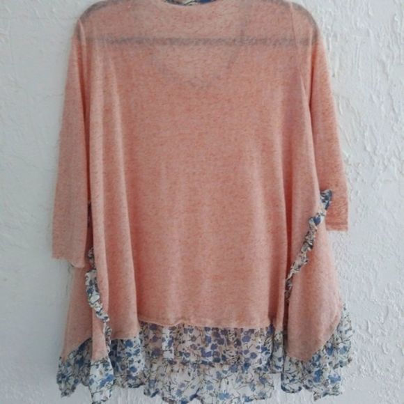 Sweater with Floral Trim - Picture 2 of 6